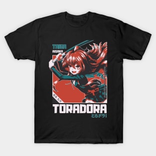 Whimsical Taiga Aisaka: Toradora Fan Art T-Shirt